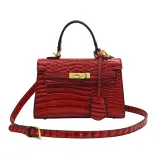Crocodile Pattern Versatile Handbag