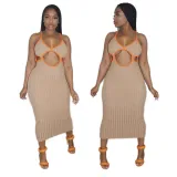 Chest hollow sexy dress