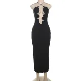 Hollow camisole backless dress
