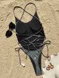 Open back swimsuit