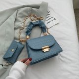 PU single shoulder zipper crossbody handbag