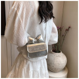 Bow shaped small square bag, crossbody small bag