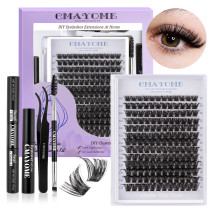 Large capacity single cluster false eyelash cover box