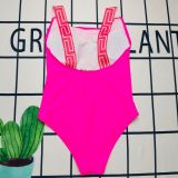 Solid color jumpsuit for women's swimwear