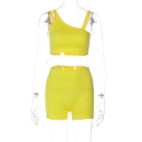 Slim fitting and hip lifting fashion yoga fitness set with suspender