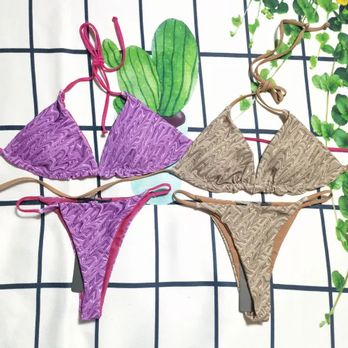 Printed bikini triangle pack swimsuit