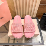 One line slippers for women wearing diamond pattern embroidered thread anti slip sole sandals