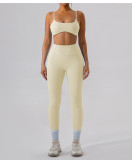 Quick drying tight fitting vest, pants sports suit