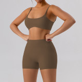 Quick drying tight vest shorts sports suit