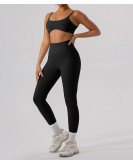 Quick drying tight fitting vest, pants sports suit