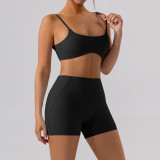 Quick drying tight vest shorts sports suit