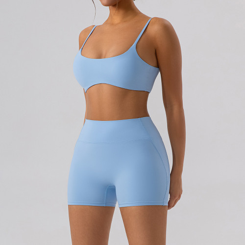 Quick drying tight vest shorts sports suit