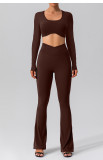 Quick drying tight fitting sports long sleeved suit