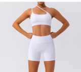 Hip lifting, quick drying, breathable, tight fitting sports shorts set