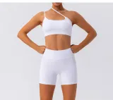 Hip lifting, quick drying, breathable, tight fitting sports shorts set