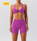 Two piece set of sports shorts