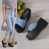 Large women's thick soled sandals