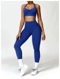 Gather tight neck hanging back yoga set