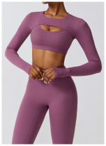 Bra+Shoulder+Pants Three piece Sports Set