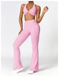Tight fitting brushed yoga suit set