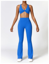 Tight fitting brushed yoga suit set