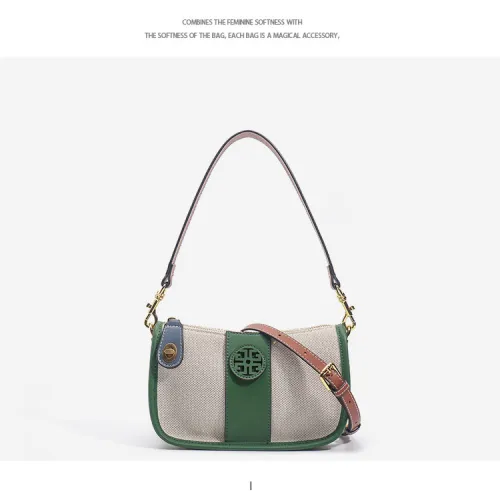 Canvas crossbody bag, hand-held shoulder bag