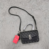 Printed briefcase small square bag splicing bag