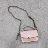 Printed briefcase small square bag splicing bag
