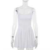 Waist waist vest dress