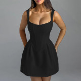 Waist waist vest dress