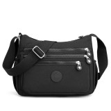 Solid color nylon women's shoulder bag