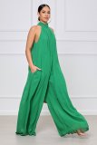 Chiffon loose fitting women's jumpsuit