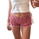 Lotus leaf edge low waisted shorts