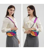 Colorful chain shoulder crossbody bag
