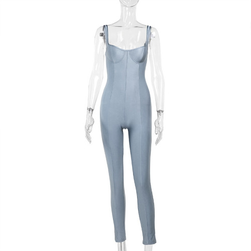 Casual shiny jumpsuit