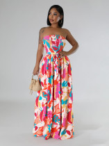 Waist tied jumpsuit