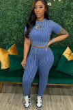 2-piece set of high stretch knitted sweater shorts