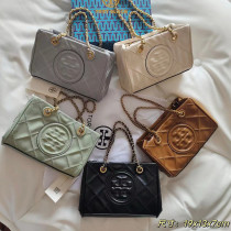 Lingge Handheld Shoulder Cross Shoulder Women's Bag Chain Diagonal Tote Bag
