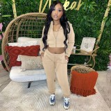 Fleece hoodie three piece set