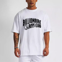 Short sleeved men's shoulder down T-shirt