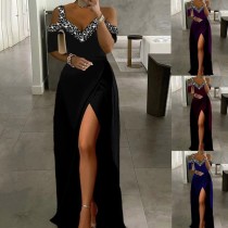 Off shoulder camisole dress
