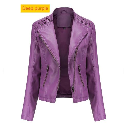 Short jacket, thin leather jacket, motorcycle suit