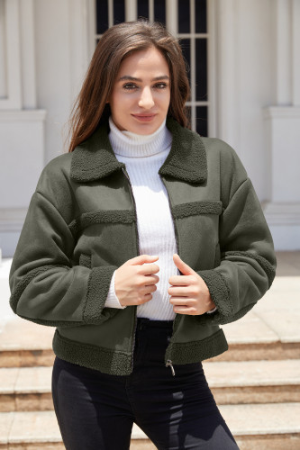 Suede suede jacket windproof jacket