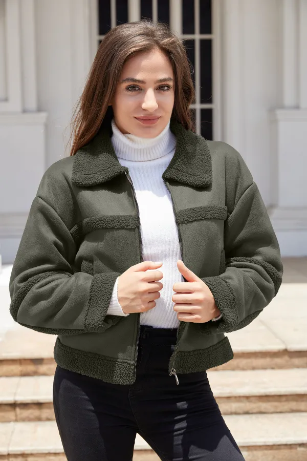 Suede suede jacket windproof jacket