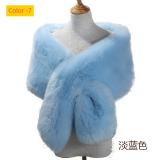 Imitation fur fox fur evening dress, thick shawl, cloak scarf, fake scarf