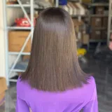 High weight human hair wig with long hair