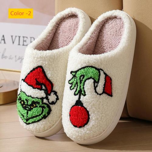 Warm cartoon cotton slippers