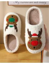 Warm cartoon cotton slippers
