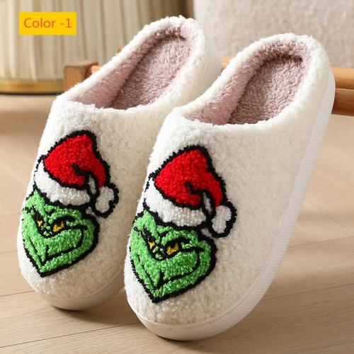 Warm cartoon cotton slippers