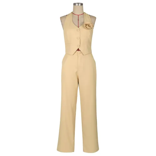 Two piece suit vest vest vest set